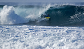 surfing on a beach in Lanzarote