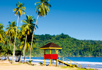 View of a beach on Trinidad and Tobago