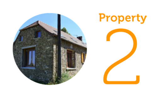 Property 2: Two-bedroom farmhouse in Lubersac