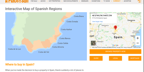 Interactive Spain Map
