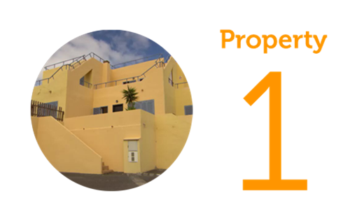 Property 1 Two-bed townhouse in Caleta de Fuste 