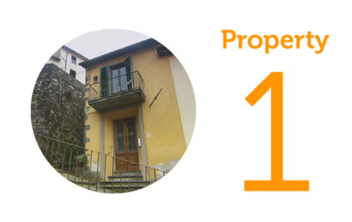 Property 1 2 Bedroom Yellow Townhouse in Barga